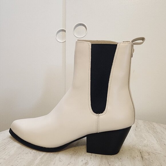 Michael Kors Kinlee Pointed-Toe Pull-On Boo Light Cream 10M - B006 - Picture 4 of 11